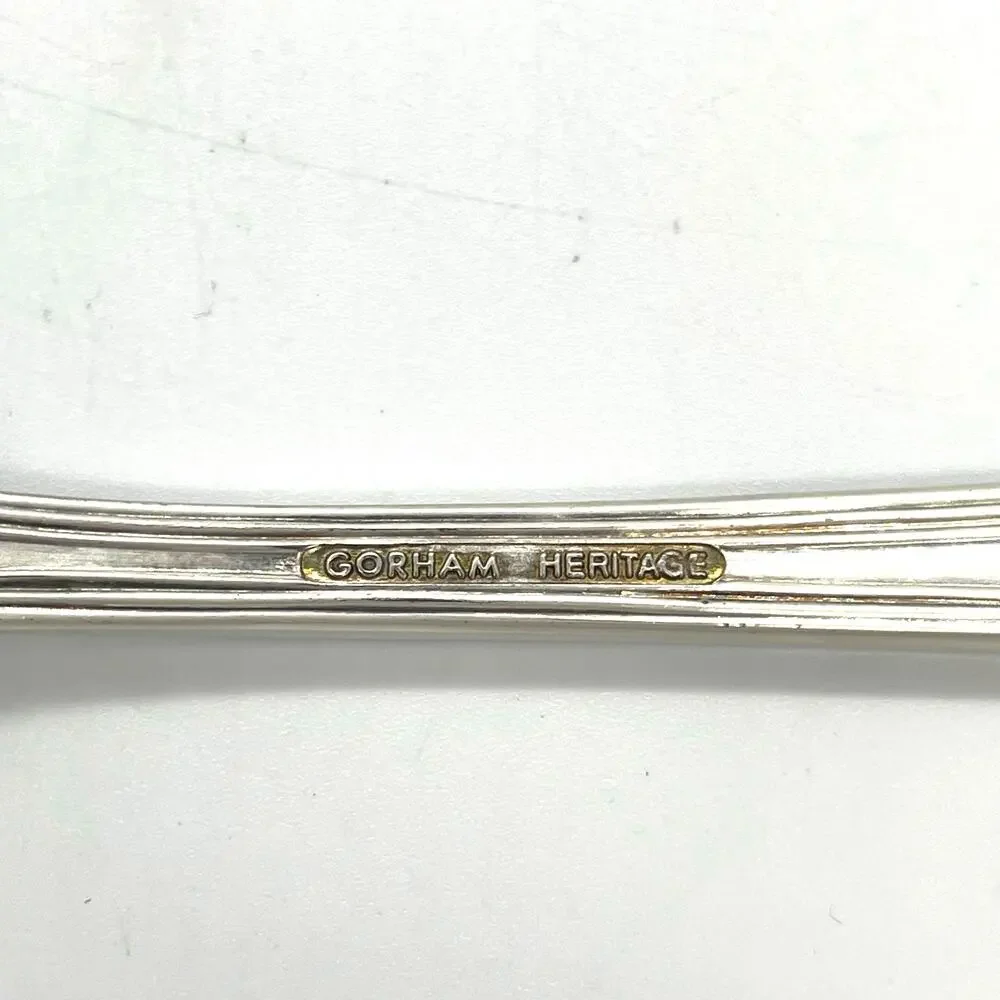 Vintage Gorham Heritage Silverplate Set of 2 Cake / Pie Servers 11.5